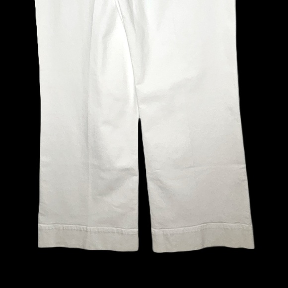 NWT J. Crew Wide-Leg Denim Trouser in White, High Rise, Wide Cuffs Sizes 30 & 32 - Picture 11 of 13